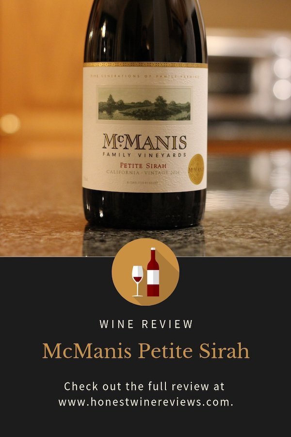 McManis Petite Sirah Review Pinterest Pin